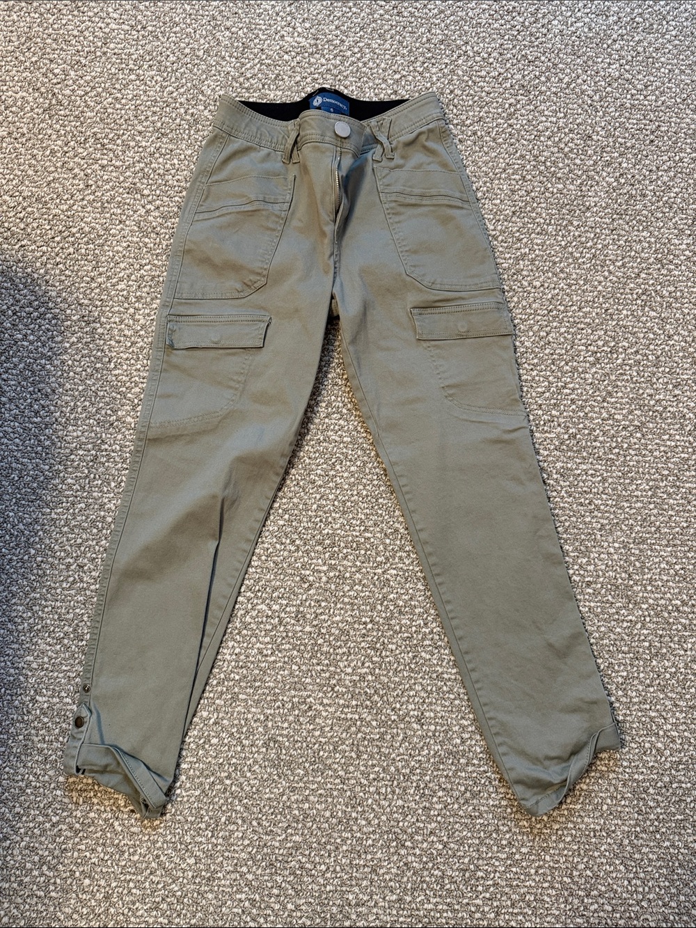 Democracy Olive Utility Cargo Ankle Pants